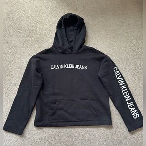 Calvin Klein Jeans women’s Black Logo Hoodie